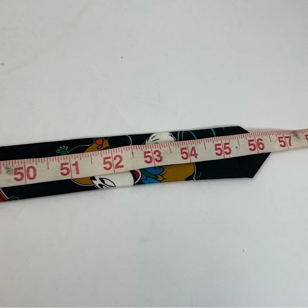 Disney Mickey Unlimited Mickey Mouse Fly Fishing Necktie black